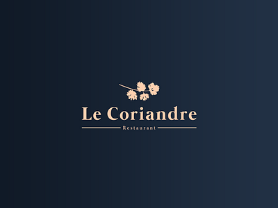 Le Coriandre Restaurant | Brand Identity