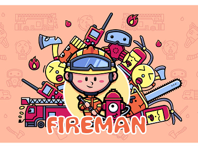 FIREMAN illustration 插画