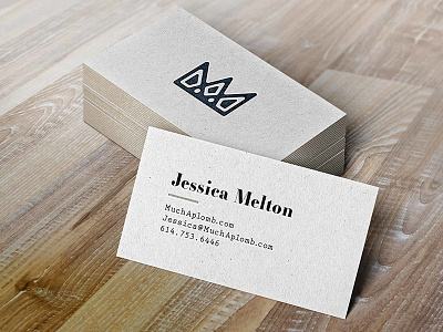 Much Aplomb branding business card graphic design logo