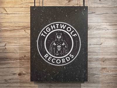 Record Label Badge badge diy record label tightwolf