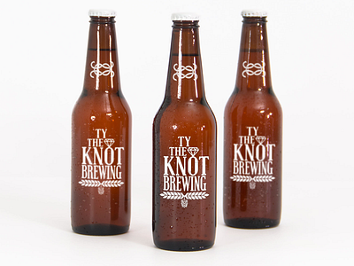 Microbrew bottle design beer typography