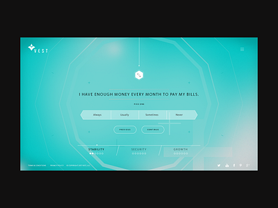 Vest Financial Fitness Application Questionnaire alex webb designs dashboard app design finance app minmal typography ui ux