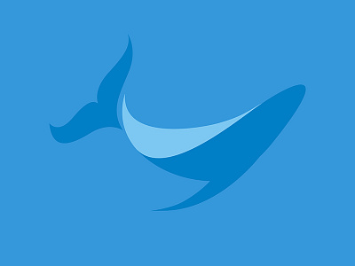 Whale icon illustration logo whale