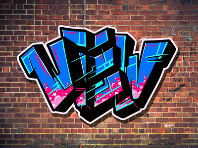 View cutomtype design graff graffiti graffiti digital logo type art typography