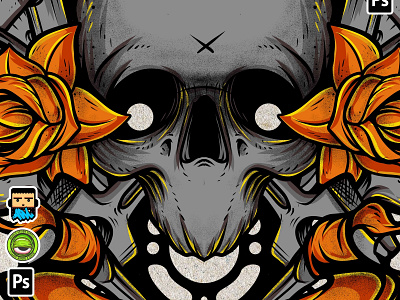 new art artwork clothing design designforsale illustration merch skull