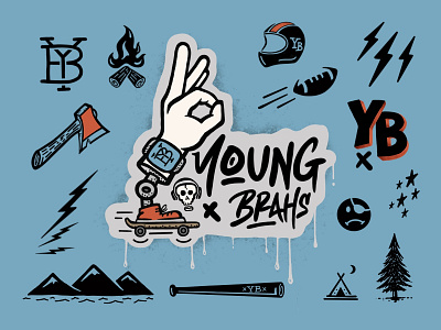 Young Brahs - Logo & Graphics Package