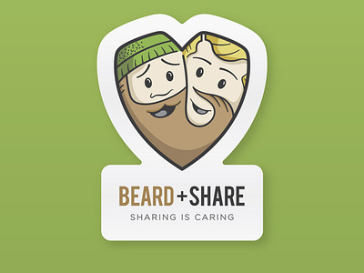 Beard+Share Logo Design