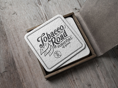 Tobacco Road Purveyors Logo Design branding design graphic design illustraion leaf logo tobacco trademark typography