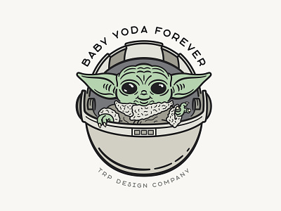Baby Yoda Sticker baby babyyoda badge icon illustration sticker yoda