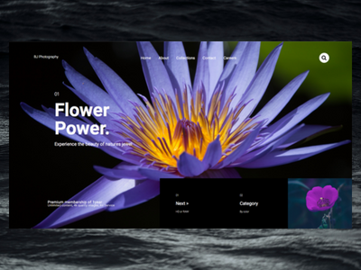 Flower Power design designer elementor freelance personal website ux ux design website wordpress