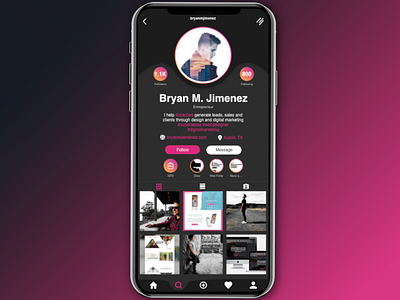 Instagram Dark Mode dark darmode design designer freelance mobile mobile app ui ux ux design