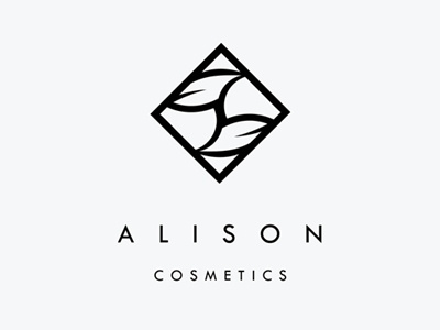 Alison Cosmetics brand gegraphicdesign logocore logodesigner logodesigns logogrid logoinspiration logoinspirations logoinspire logomark logos symbol