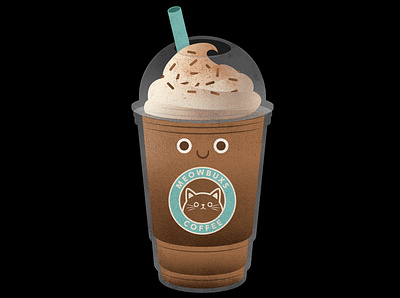 Frappuccino character cute design frappuccino illustration kawaii