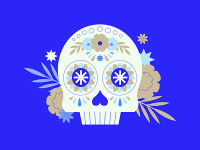 SUGAR SKULL calavera calavera de azúcar character day of the dead design dia de muertos geometric illustration mexican sugar skull