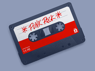 Cassette Tape cassette illustration music procreate punk
