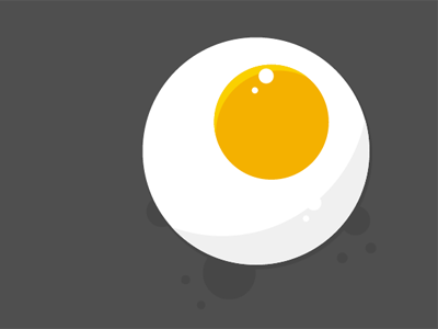 Huevo breakfast egg illustration yellow