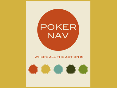Poker Nav branding circle design graphic design logo poker poker nav