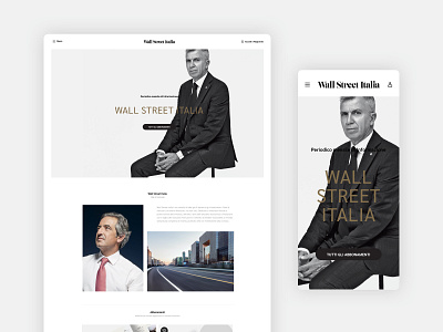 Wall Street Italia - Responsive design design design studio news reader responsive responsive design responsive web design ui ui design uiux user experience user interface ux design web web design