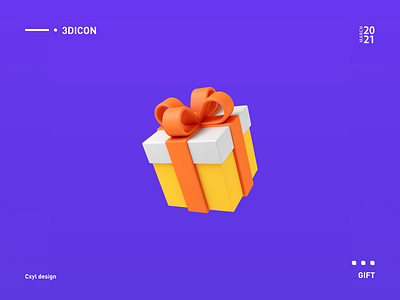 Gift 3d design gift icon ui