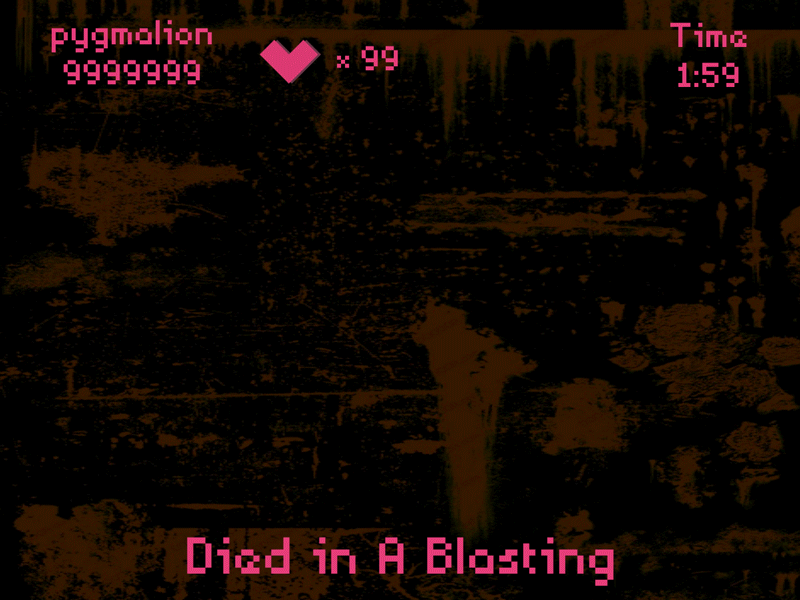 A Blasting app dynamic game motion pink pixel ui ux yellow 动画 设计