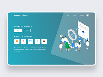 Cryptocurrency Landing Page adobe xd branding crypto currency crypto exchange crypto trading cryptocurrency cryptocurrency exchange designer portfolio landing page design