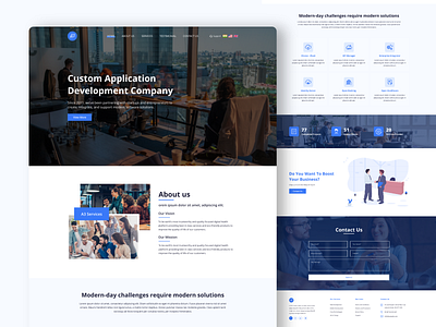 Agency Web UI adobe xd agency website branding design designer portfolio graphic design illustration landing page design logo ui ui design