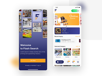 Flash Search App UI 2023 app design designer portfolio find app ui search app ui ui design uiux