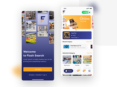 Flash Search App UI