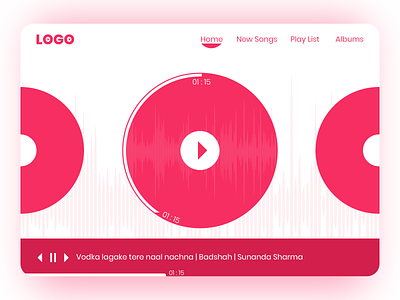 Music Player Design Web Pages