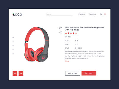 Headphone Shopping Page Design