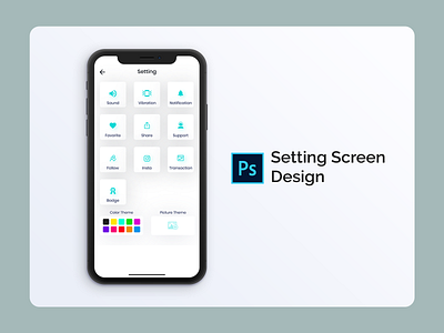 Setting Screen Design 2018 adobe xd app chat design design designer portfolio free psd design frontpage home landing page design psd design. ui ui design