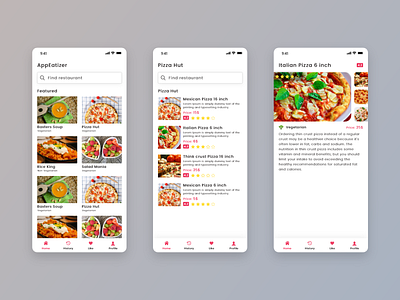 Food App app design clean app design design flat design food app food app ui indian mobile app mockup design ui ui design user experience design user interface design ux ui