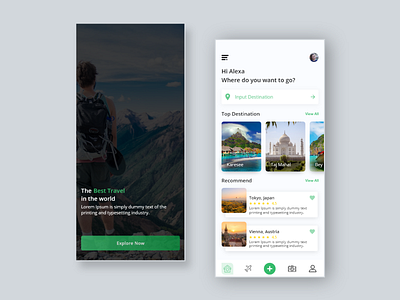 Travel App booking app designer portfolio mockup design travel travel app ui design ui designer uiux design user experience user inteface