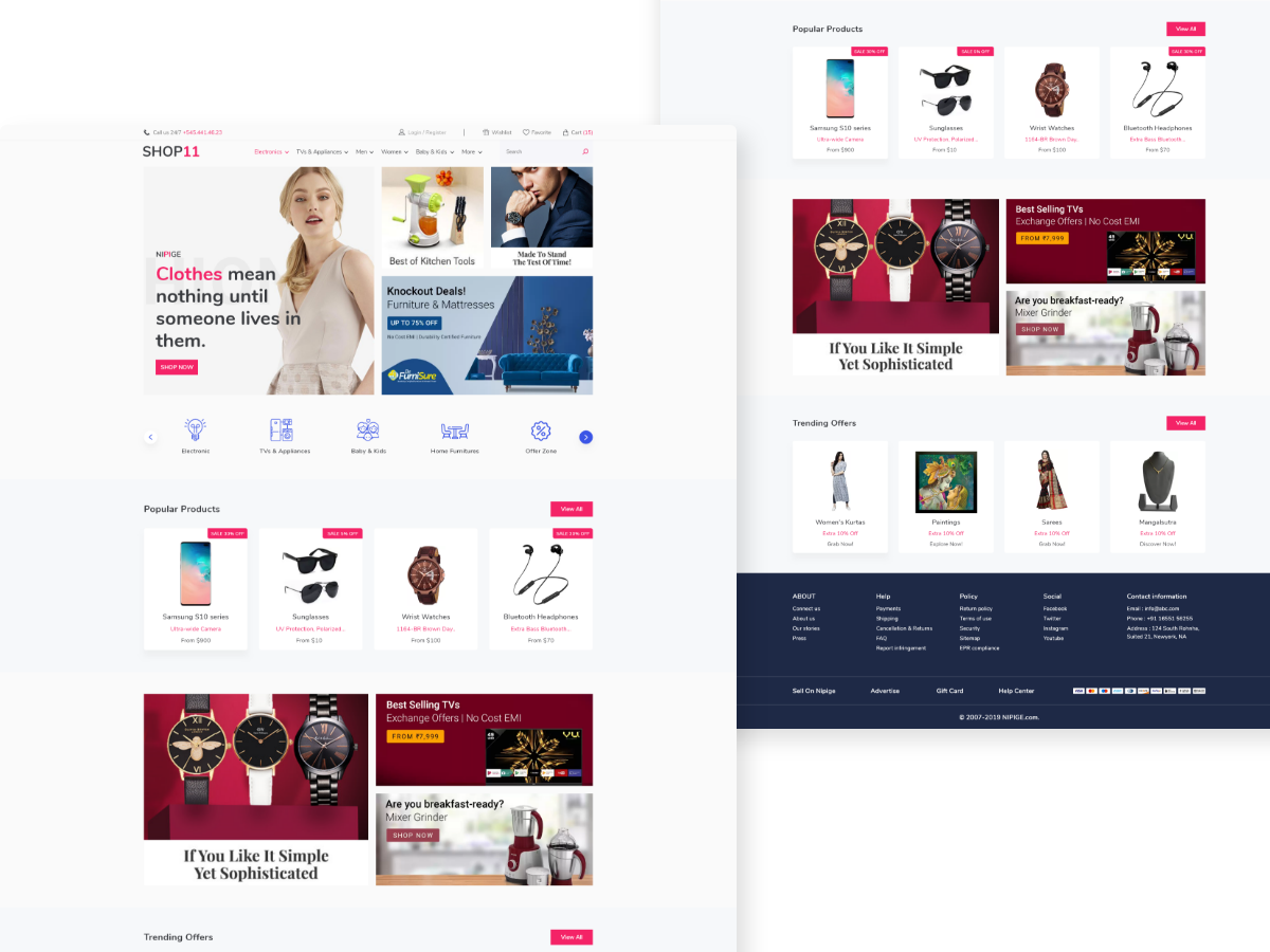 E-commerce | Landing page by Ankit Gajera on Dribbble