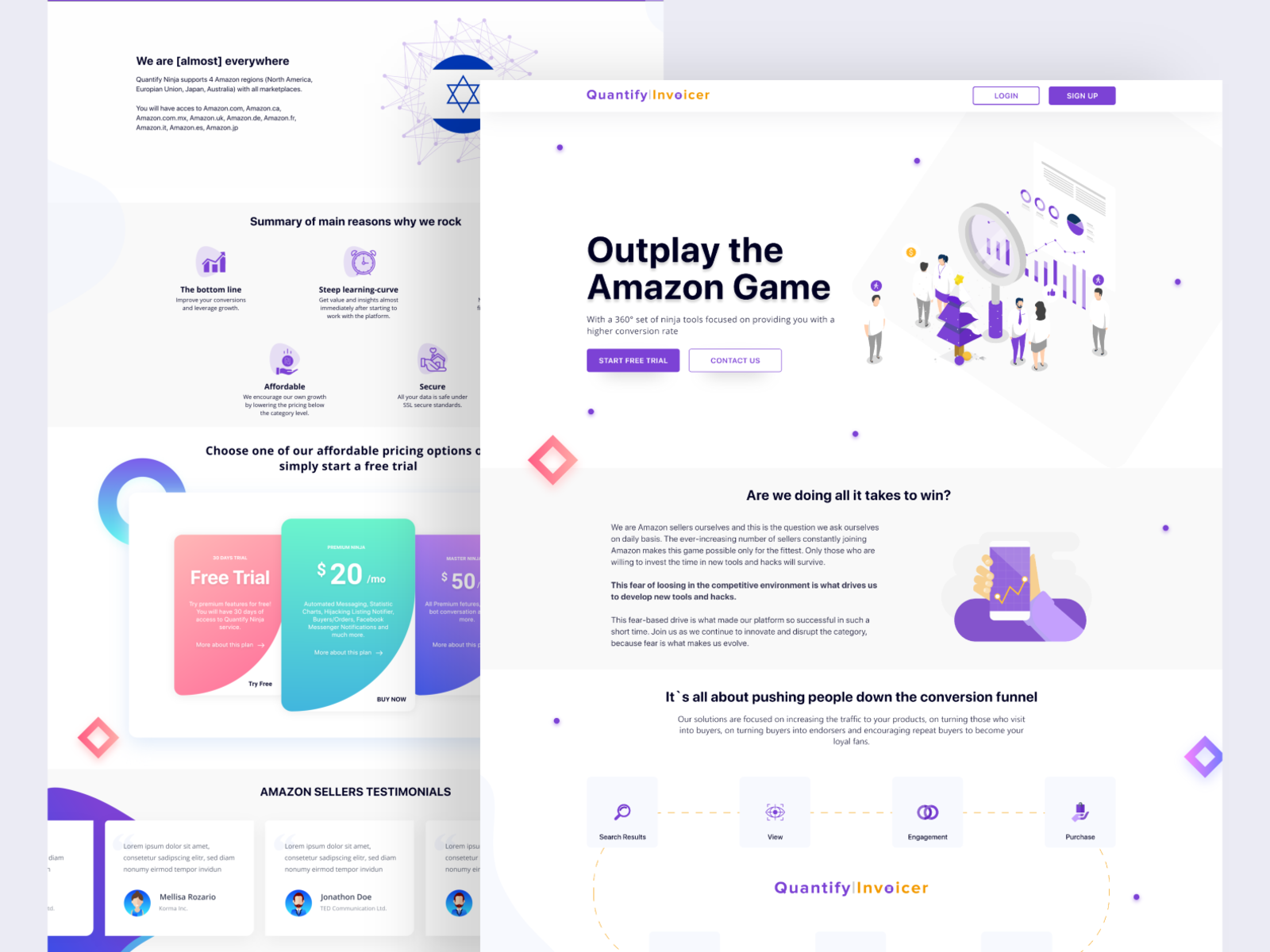 Landing Page Design by Ankit Gajera on Dribbble