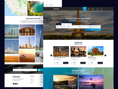 Travel Web Template By Ankit Gajera On Dribbble