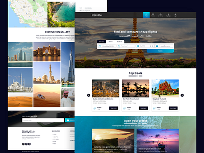 Travel Web Template by Ankit Gajera on Dribbble