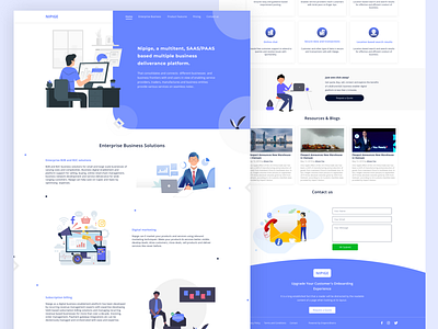 Nipige Landing Page Design adobe xd design designer portfolio frontpage landing page design ui ui design user interface