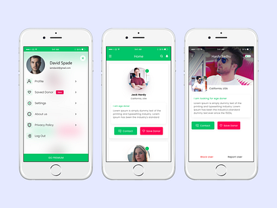 Donor app design