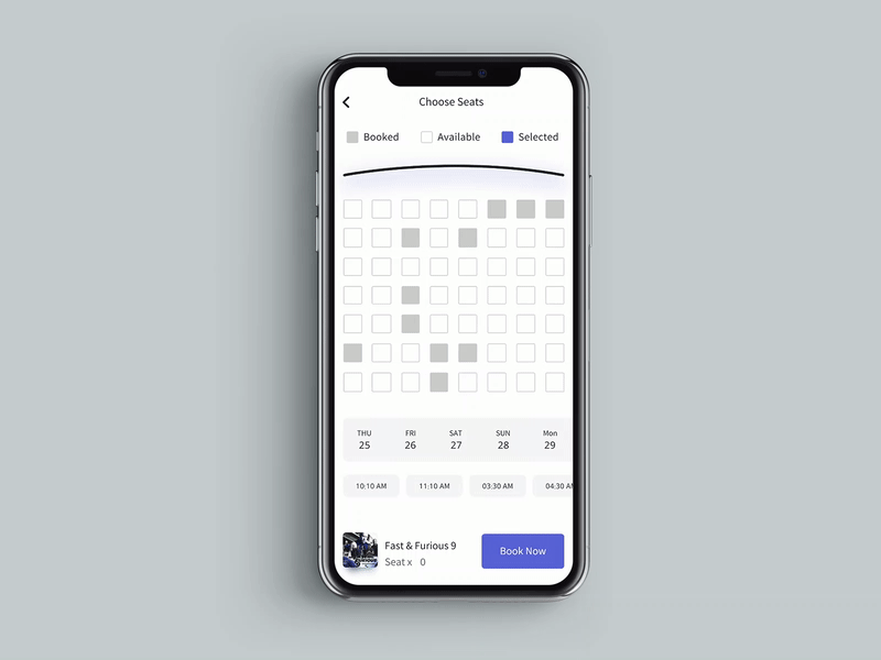 Movie Ticket booking app