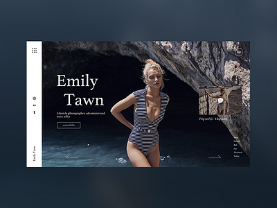 Emily Tawn art concept design homepage landing page ui ux web webdeisgn