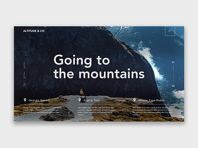 Mountains - Sweet break art design illustration interface design ui ux webdeisgn