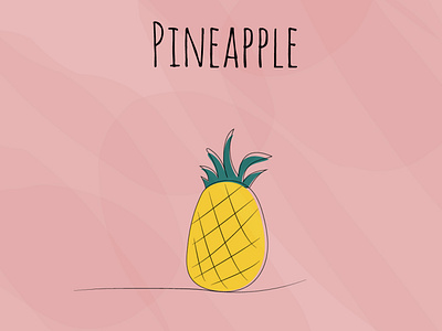 pineaplle animation art design flat graphic design illustration illustrator type typography vector