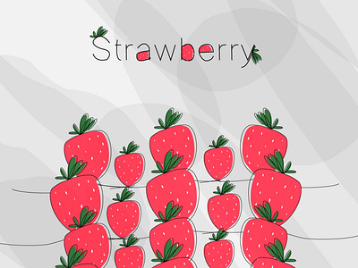 Strawberrry animation art design flat graphic design illustration illustrator type vector web