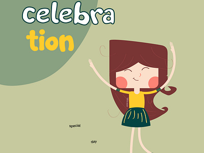 celebration animation art design flat icon illustration illustrator minimal vector website