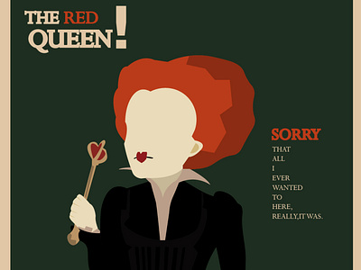 The RED Queen ! animation art design flat icon illustration illustrator vector web website