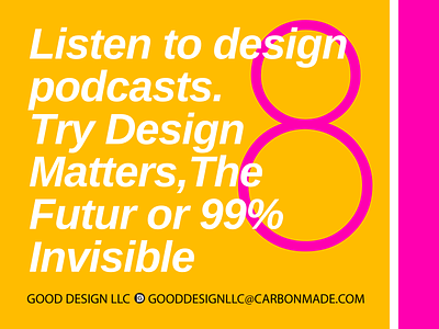 Designer Tips for Isolation / Good Design 9 9 isolation tips art direction consulting creative direction designer tips good design llc graphic design podcasts small business socialmedia what to do