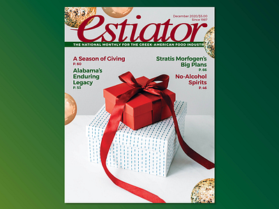 Cover Design art direction cover design creative direction december 2020 editorial design holiday magazine restaurants