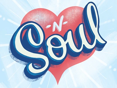 Heart-N-Soul commisionwork design evelyn good freelance graphic design handdrawnlettering handlettering heart illustration ipad lettering art lettering artist procreate type valentine