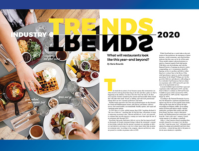Cover Feature Design 2020 Trends 2020 trends art direction consulting creative direction design editorial design evelyn good food good design llc graphic design magazine restaurants trends type
